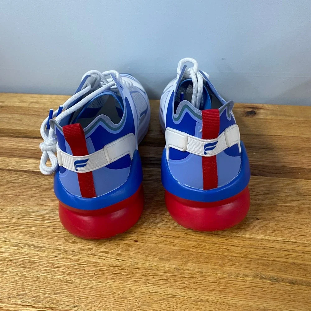 Fabletics Westlake Performance Sneakers Womens 8.5 Blue White Red Athletic Shoes
